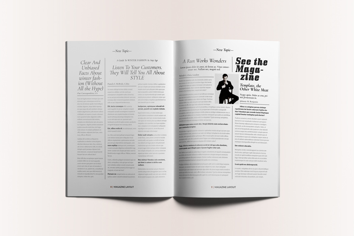 Lifestyle Magazine Layout, a Magazine Template by Swayang (Photo 7 of 22)