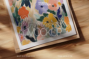 Close-Up Paper/Poster Mockup PSD, a Household Mockup by momomockps (Thumbnail 1 of 10)