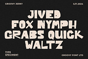 Groovy Jerky Organic Handdrawn Font, a Handwritten Font by GroovyFontCo (Thumbnail 8 of 8)