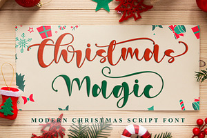 Christmas Magic, a Script Font by Letterara
