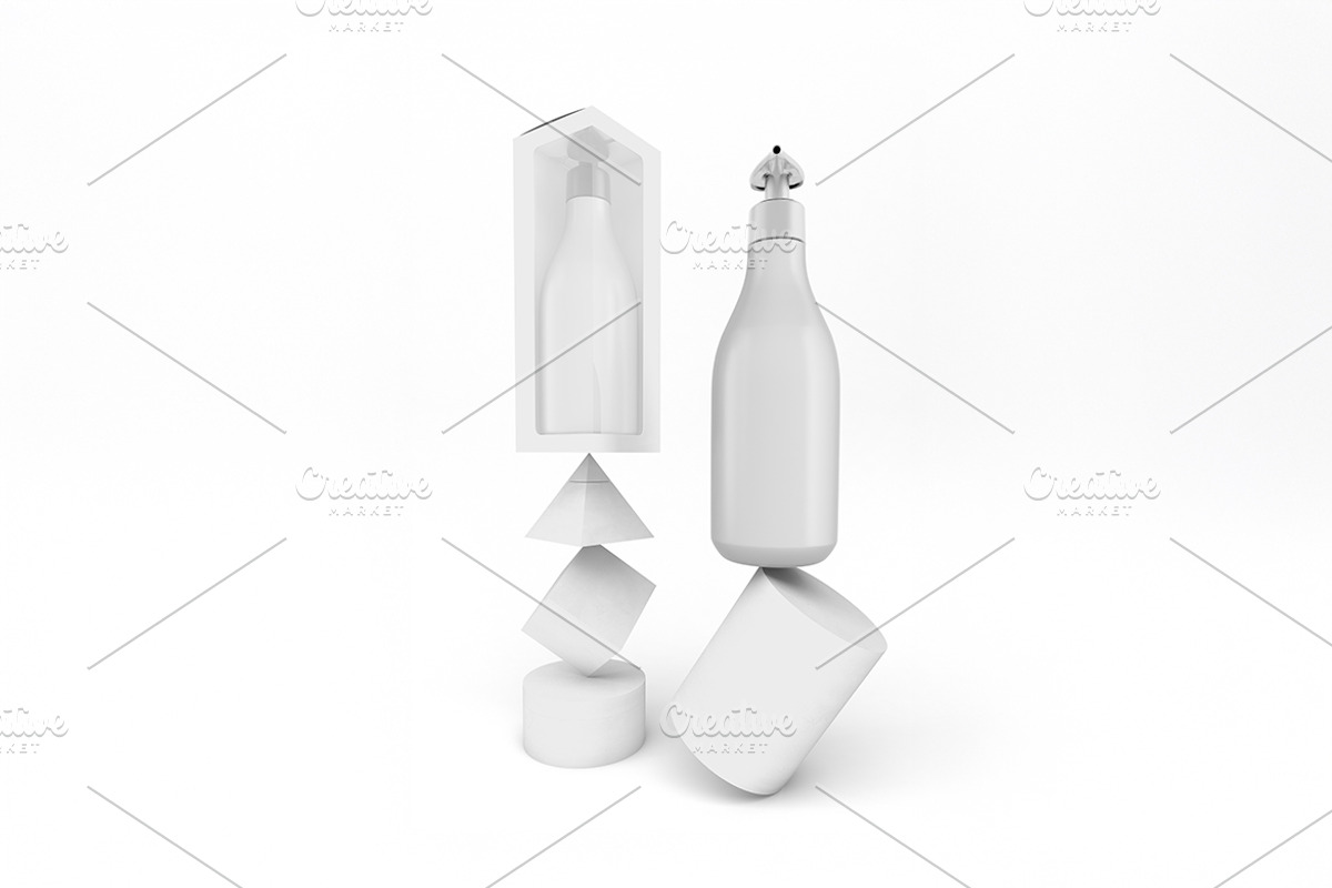 Abstract Balanced Shampoo Mockup, a Packaging Mockup by Qaleb Studio (Photo 2 of 2)