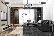 ARCHITECTURAL SKETCH FX — Ps Action, an Action Add-On by Studio Retouch (Thumbnail 6 of 12)