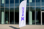 Feather Flag Banner Mockup, an Advertising Mockup by graphypix (Thumbnail 1 of 4)