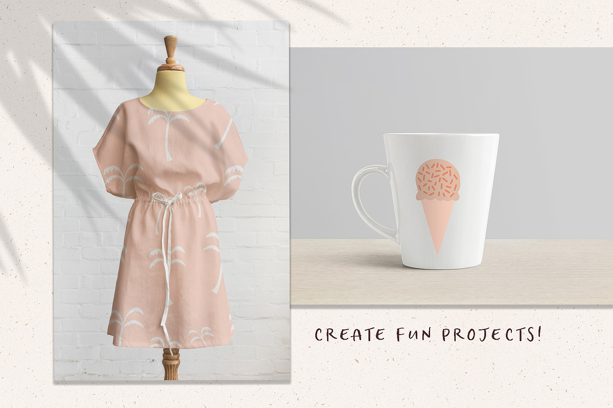Summer Fun Clipart & Patterns, a Pattern Graphic by Sweet Fig (Photo 8 of 9)