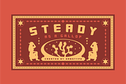 Steelty - Vintage Display Font, a Font by Hanstype.com (Thumbnail 7 of 10)