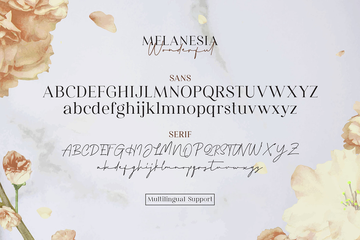 Wonderful Melanesia - Font Duo, a Serif Font by Arterfak Project (Photo 12 of 14)