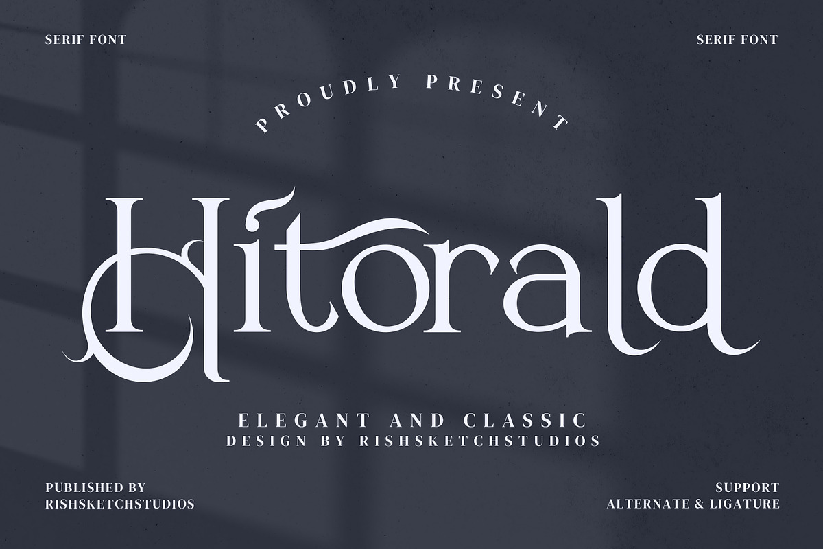 Hitorald Serif Fonts, a Serif Font by mahstudios (Photo 1 of 15)