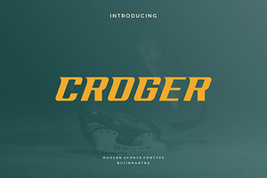 Croger - Modern Sport Typeface