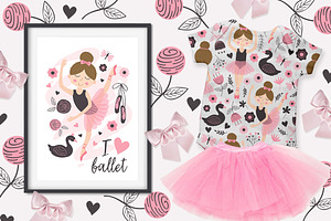 Ballerina Girl Beautiful Set