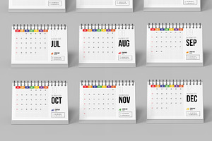 Desk Calendar Template 2025