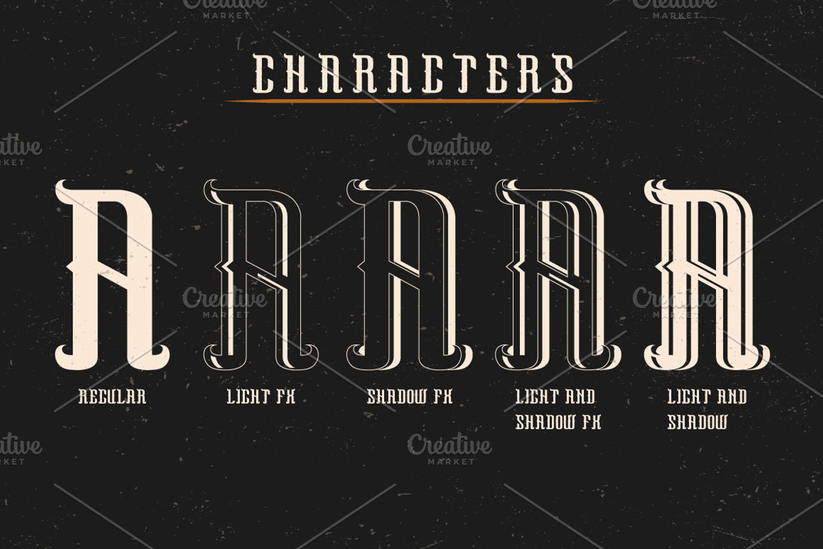 Pegasus label font preview 4