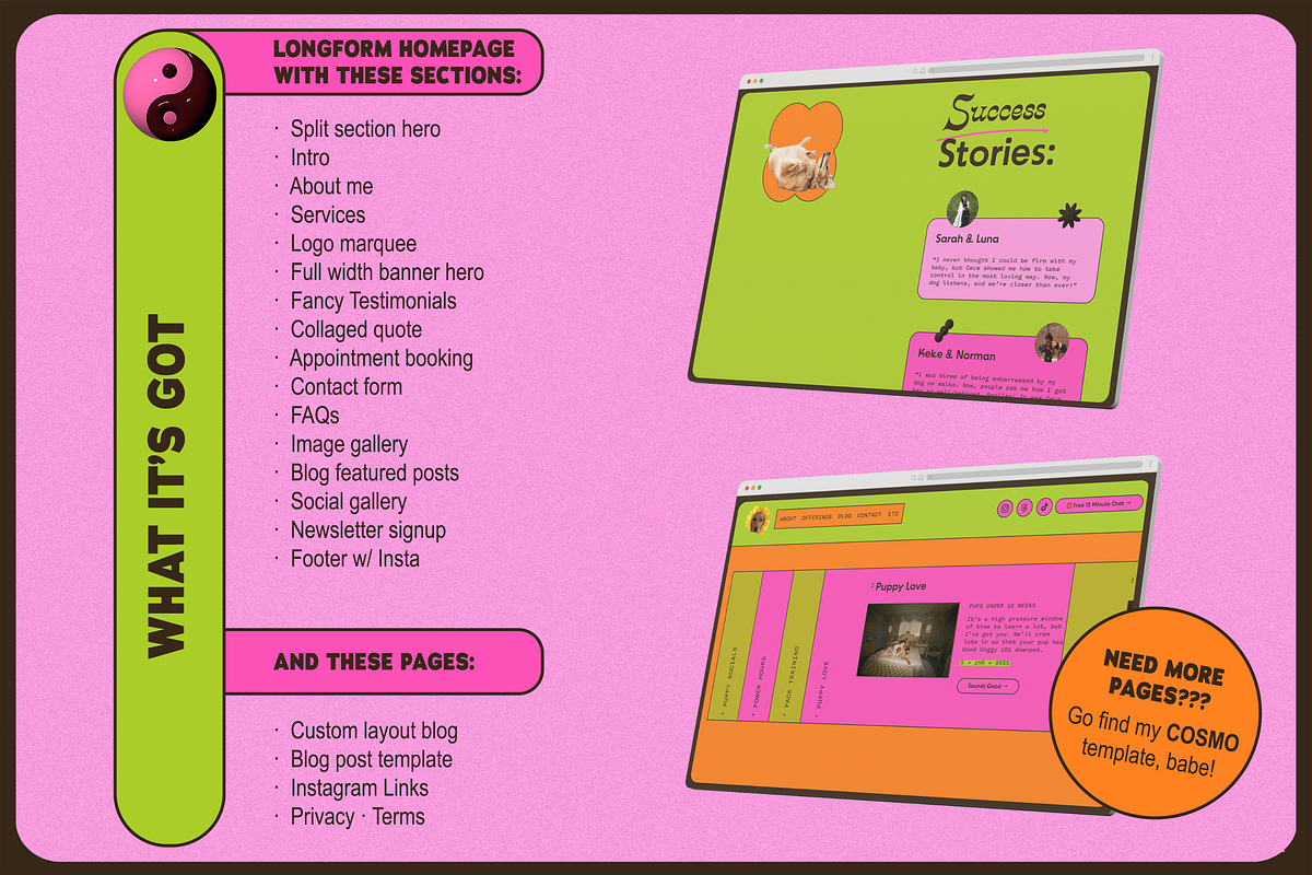 CHAMELEON Squarespace Template, a Squarespace Template by PEARLER (Photo 2 of 11)