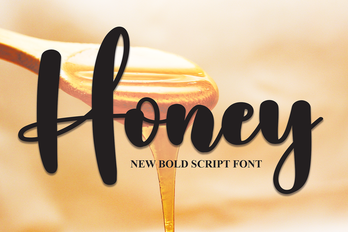 Honey | Script Font, a Script Font by Scratchones (Photo 1 of 8)