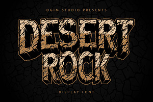 Desert Rock Display Font Family