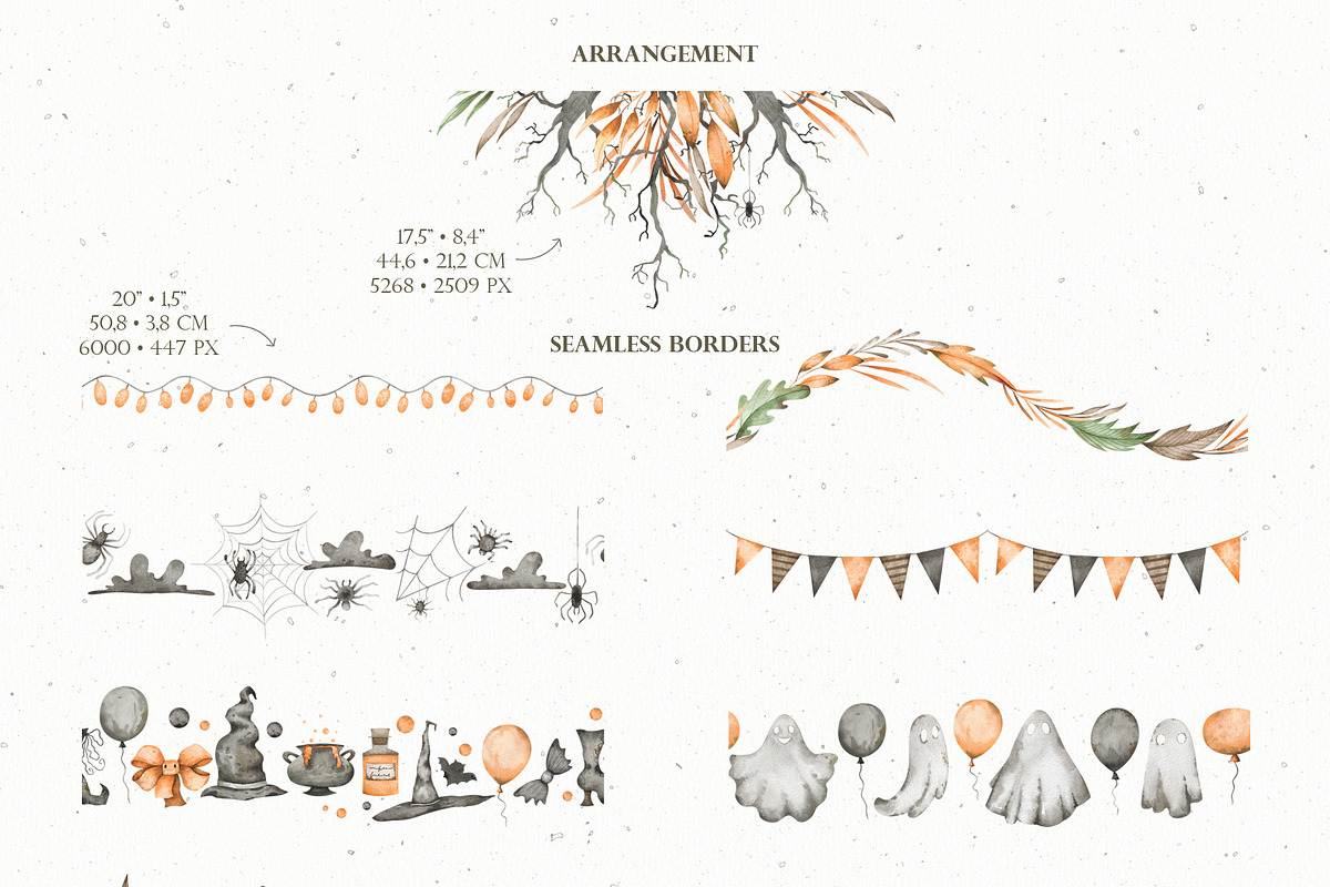 Watercolor Halloween set, an Object Graphic by OrangePeafowlArt (Photo 10 of 21)