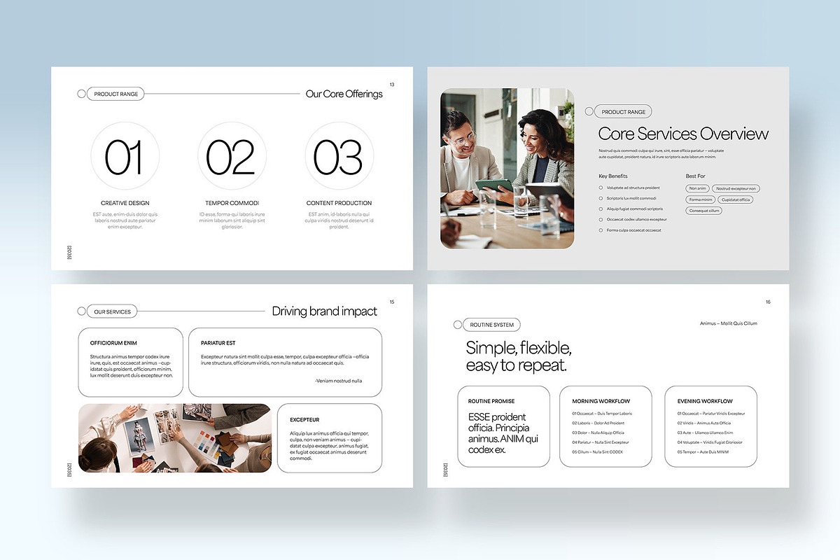 Minimalist Presentation Template, a Presentation Template by BrandPacks (Photo 5 of 7)
