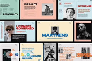 Marthens - Big Bundle 4 in 1, a Presentation Template by Creatorism