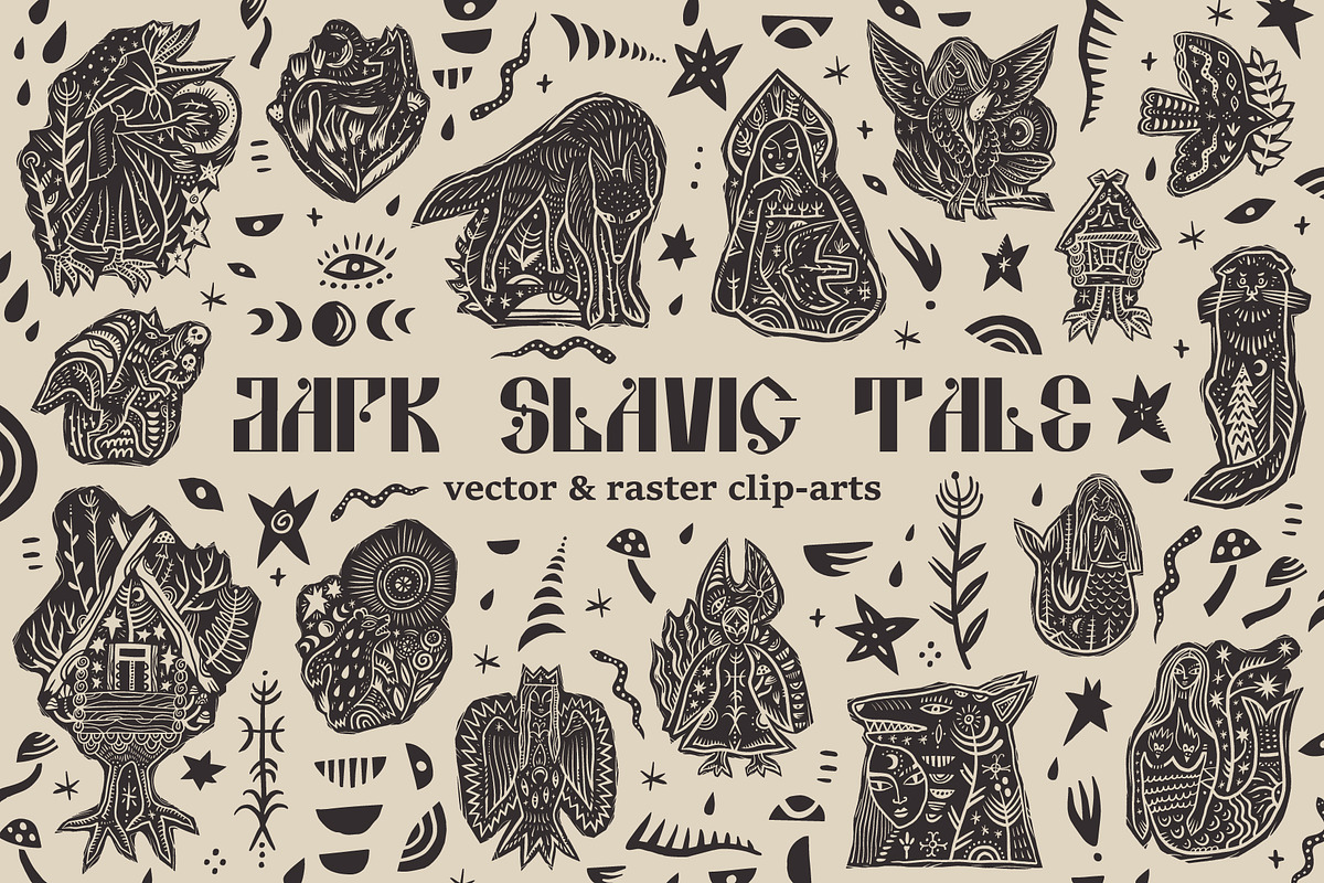 Dark Slavic Tale Bundle, an Object Graphic by Annie Konst (Photo 1 of 20)