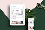 Lifestyle Social Media Kit • Mïa, a Social Media Template by Nonola (Thumbnail 7 of 9)