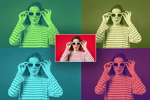 50 Duotone Photoshop Action, an Action Add-On by Vatdesign