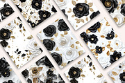 3D Sequin Black and White Roses, a Pattern Graphic by PrintablesByFranklyn (Thumbnail 6 of 6)