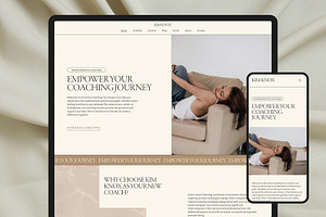 Squarespace Website Template | Coach