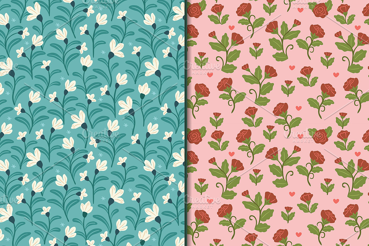 Seasonal Botanical Seamless Pattern, a Pattern Graphic by CreativeChristiana (Photo 5 of 9)