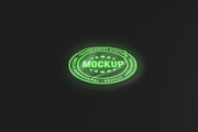 Fluorescent Stickers Mockup, an Advertising Mockup by Graphicboom (Thumbnail 4 of 4)