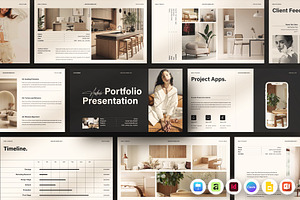 Minimal Aesthetic Portfolio Template, a Presentation Template by ArtisanaAura