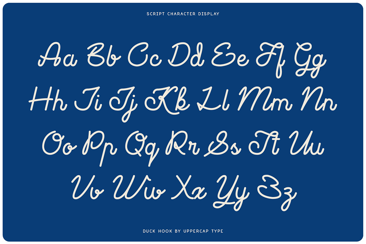 Duck Hook - Script & Sans Font Duo, a Script Font by UppercapType (Photo 2 of 11)