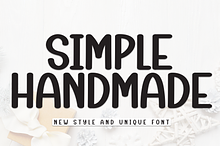 Simple Handmade | Script Font