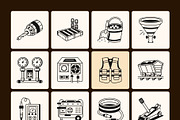 Coal Mine Industry Drawing, an Outline Icon by Vectors Market (Thumbnail 8 of 9)
