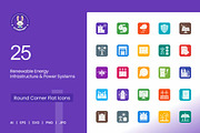 Renewable Energy Infrastructure icon, a Solid Icon by IconBunny (Thumbnail 1 of 2)