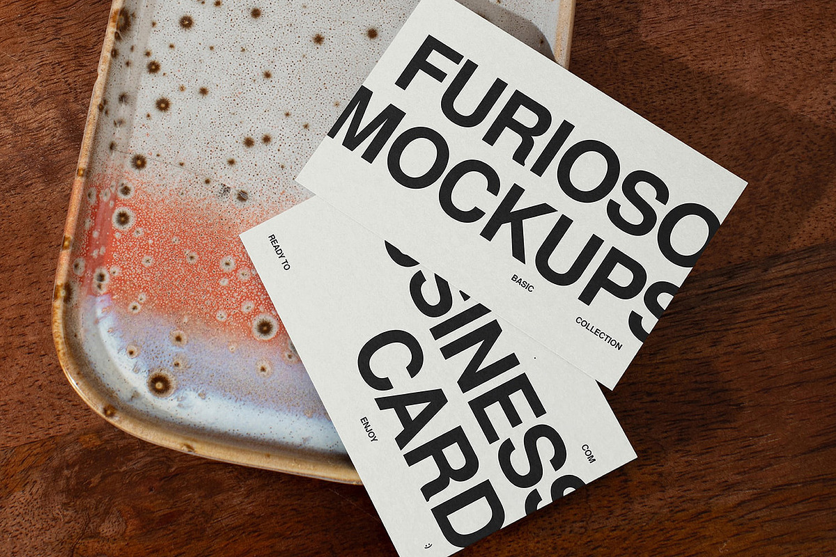 Business Cards Mockup Bundle – 6 PSD, a Merchandise Mockup by FURIOSO mockups (Photo 8 of 15)