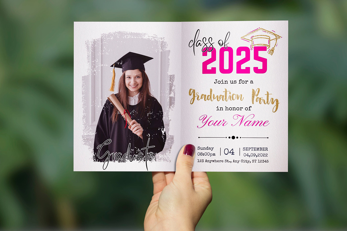 Graduation Invitation Template, a Templates & Theme by iloveTemplate (Photo 1 of 2)