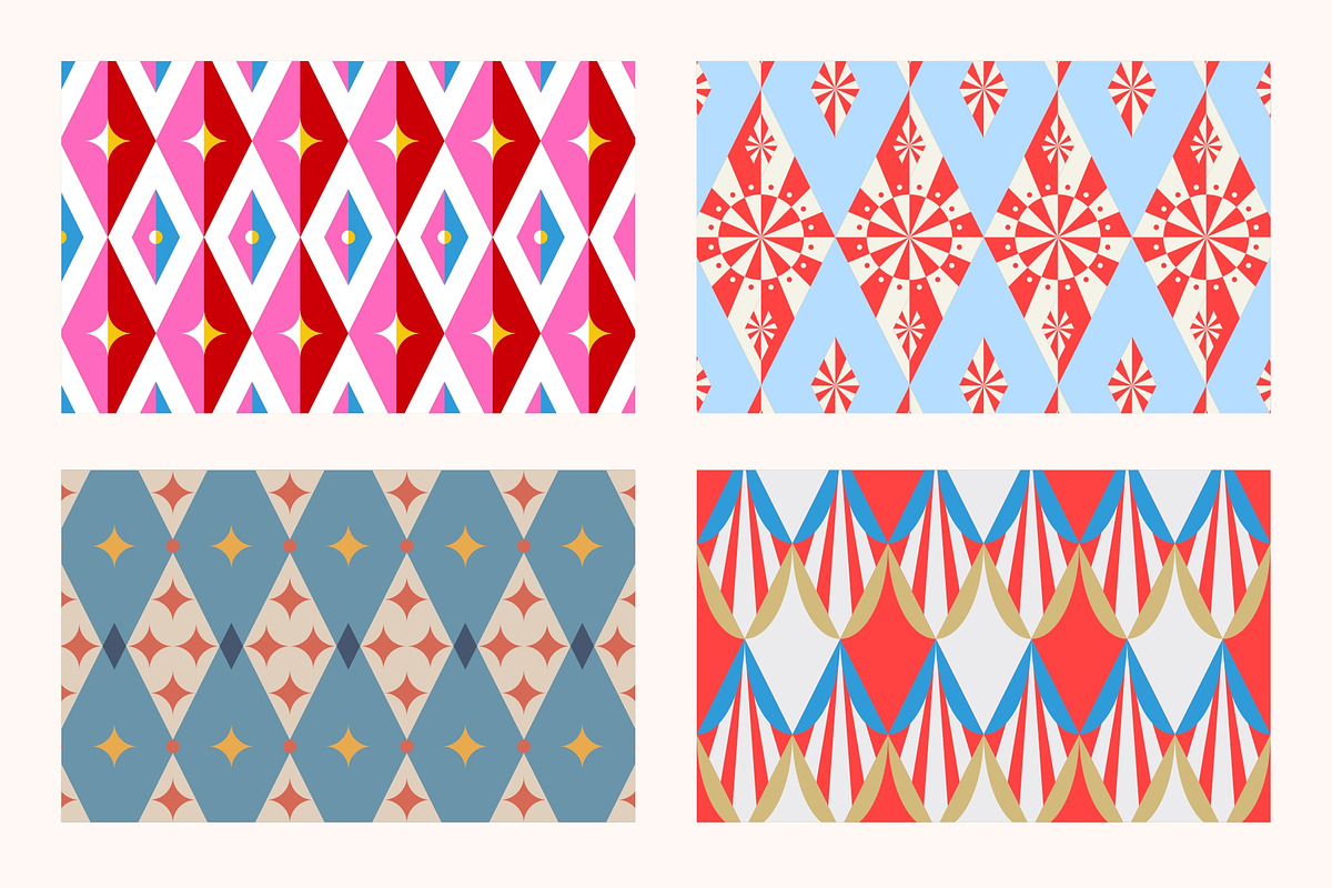Neo Circus Seamless Pattern, a Pattern Graphic by Firowerk (Photo 6 of 7)