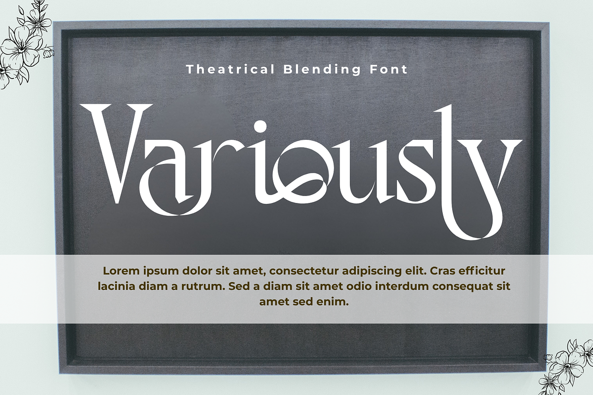 Theatrical Blending - Elegant Font, a Serif Font by 177Studio (Photo 2 of 8)