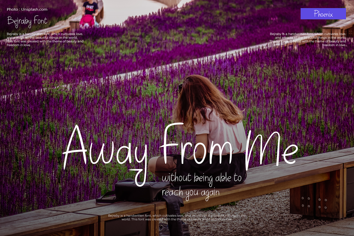 Bejraby Font, a Script Font by Phoenix Dungeon (Photo 8 of 9)