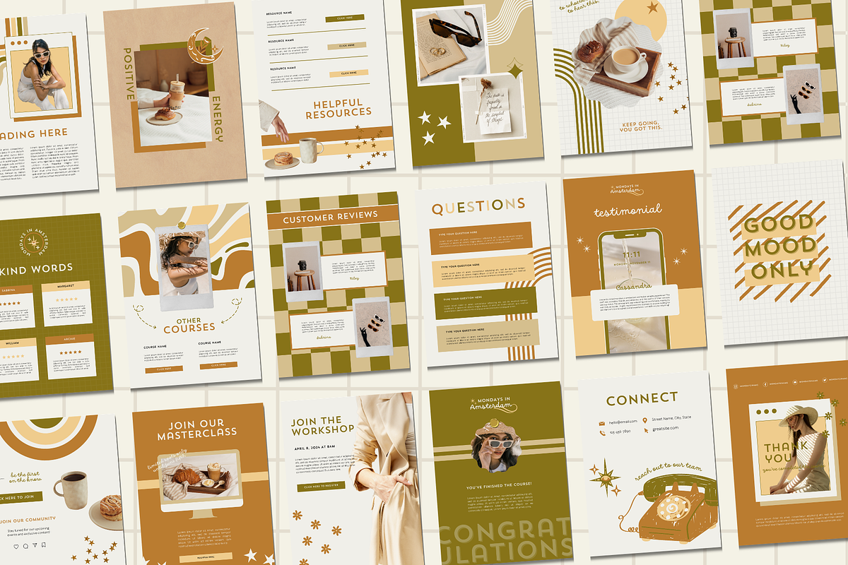 Boho Ebook Workbook Canva Template, a Marketing Template by Anna Design Studio (Photo 5 of 11)