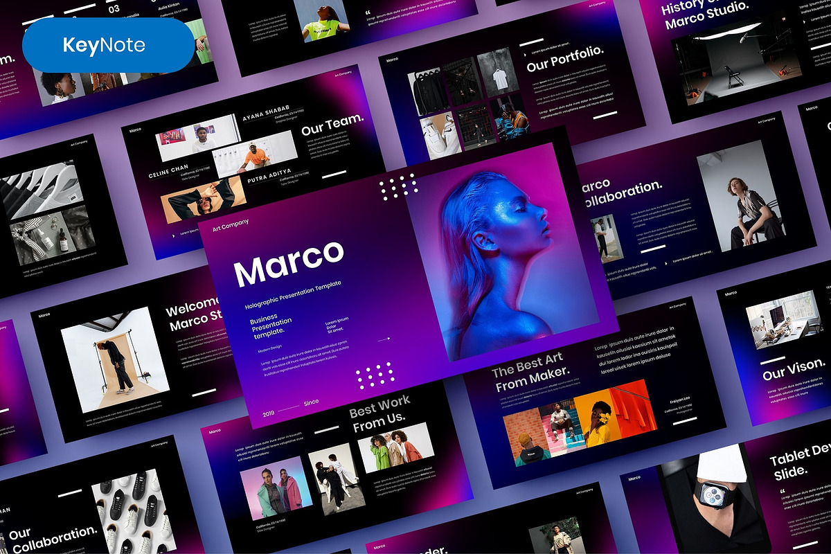 Marco – Business Keynote Template, a Presentation Template by Dens Creative Studio (Photo 1 of 10)