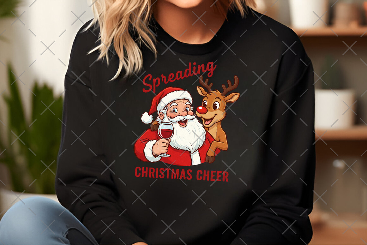 Spreading Christmas Cheer PNG, an Illustration by Craft Nest (Photo 6 of 6)