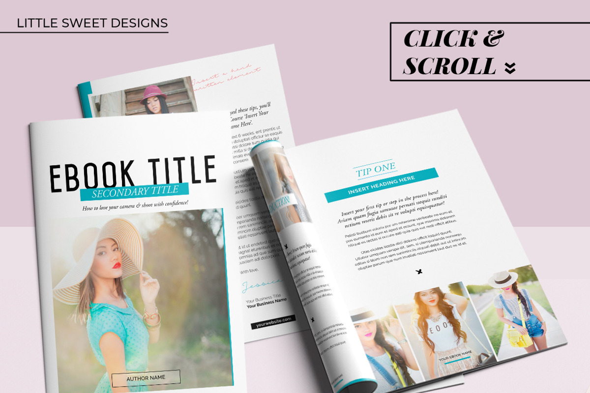 eBook Template Photoshop, a Magazine Template by Little Sweet Designs (Photo 9 of 9)
