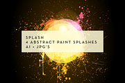 Splash: 4 background circles, a Texture Illustration by vekstok (Thumbnail 2 of 4)