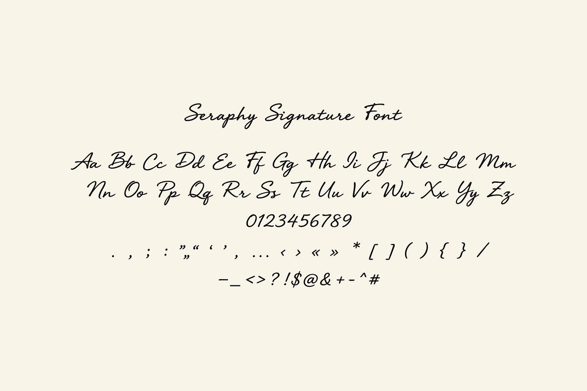 Seraphy Script Font, a Script Font by gafaroff studio (Photo 5 of 5)