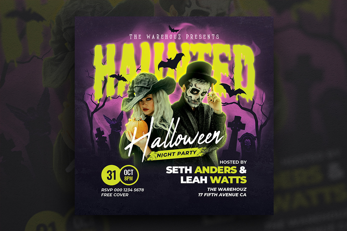 Halloween Party Flyer, a Flyer Template by Verazo (Photo 1 of 2)