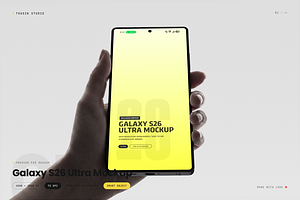 Galaxy S26 Ultra Mockup, an Android Mockup by Toasin Studio