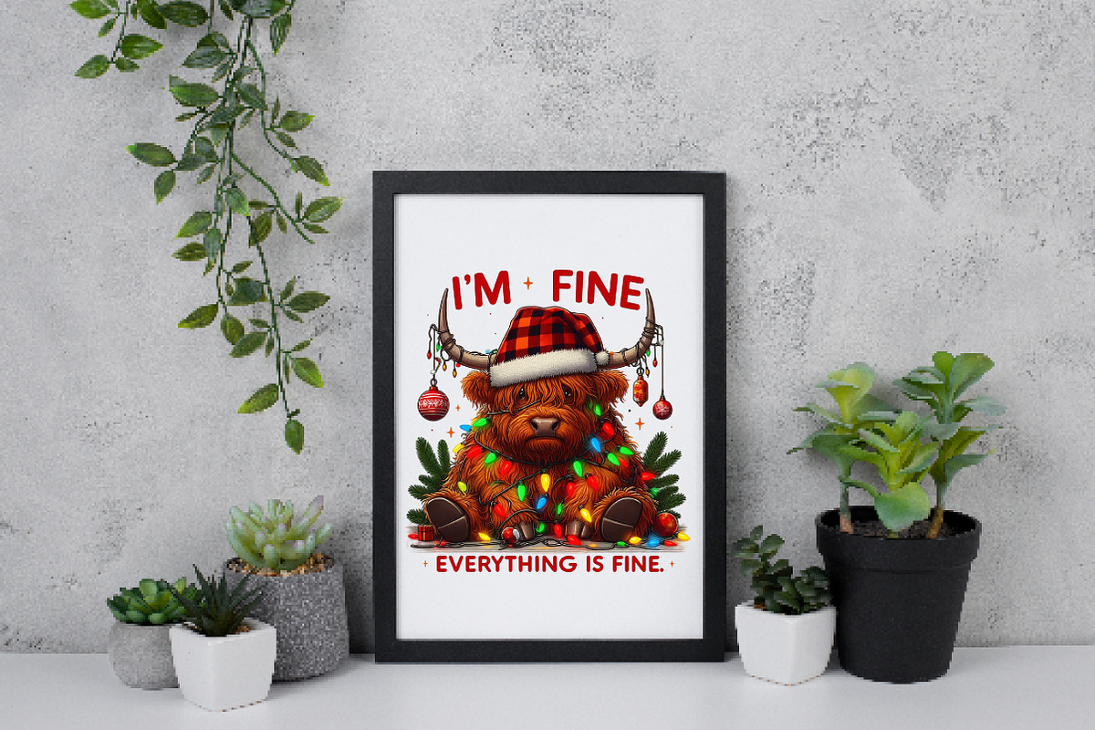 Fine Funny Christmas Png, an Illustration by Daily.Designs (Photo 4 of 5)
