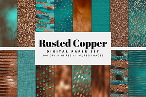 Rusted Copper Digital Paper