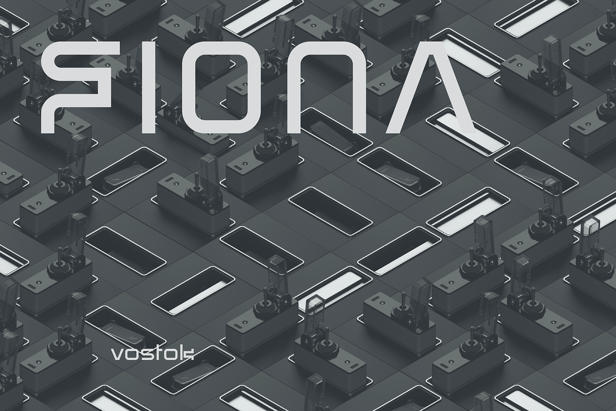 Earon Futuristic Tech Font, a Sans Serif Font by baqoos (Photo 2 of 8)