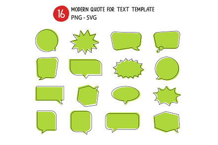Modern quote for text template.